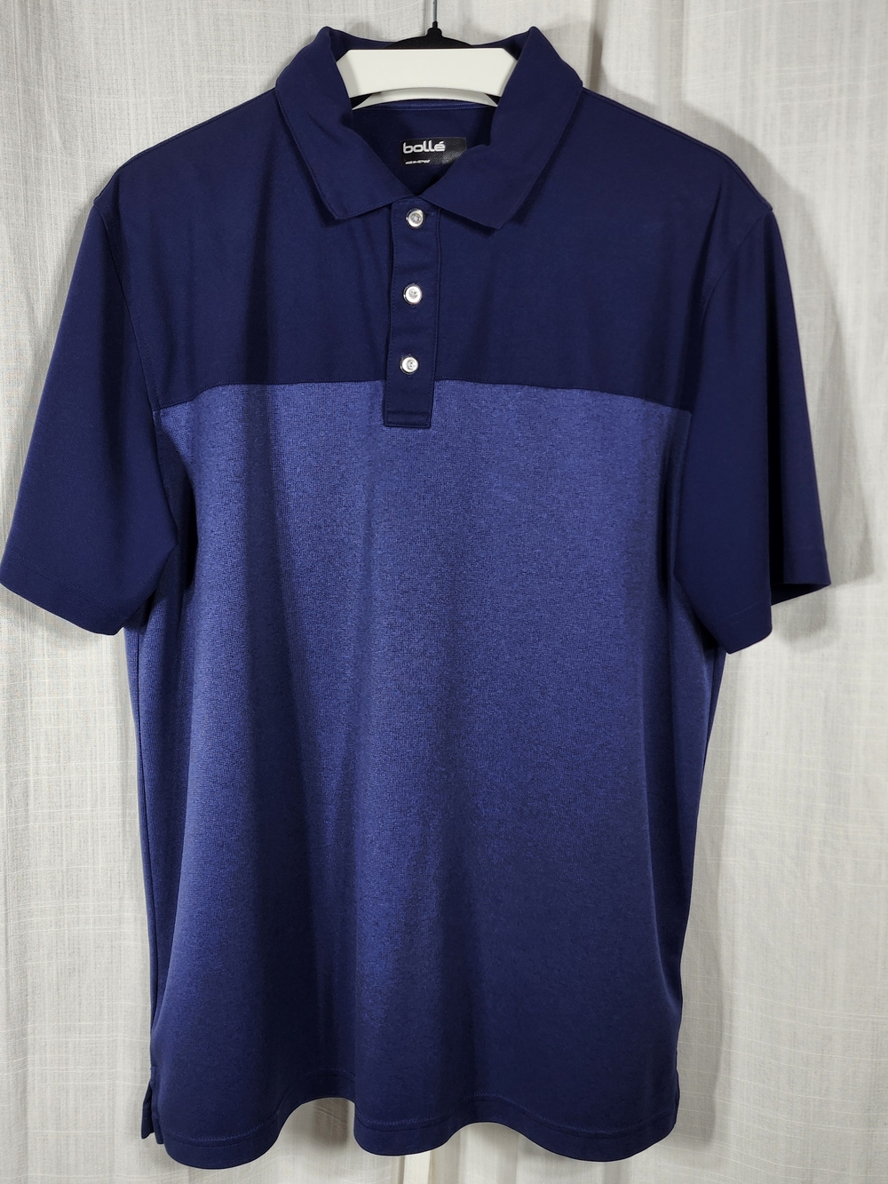 bolle Two-Tone Navy Blue Polo